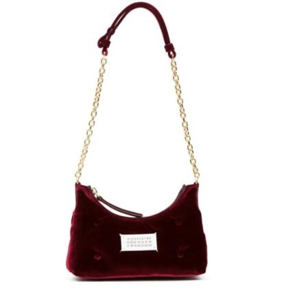 MAISON MARGIELA MICRO GLAM SLAM VELVET SHOULDER BAG