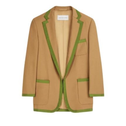 DRIES VAN NOTEN OVERSIZED BLAZER CAMEL