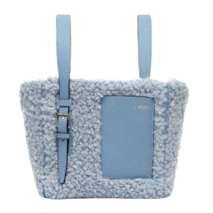 VALEXTRA SOFT BOUCLÈ BUCKET MICRO BAG
