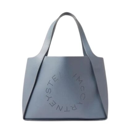 STELLA MCCARTNEY LOGO GRAINY ALTER MAT TOTE BAG