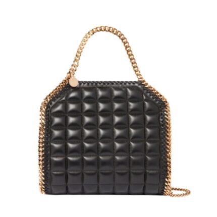 STELLA MCCARTNEY FALABELLA SQUARE QUILTED MINI TOTE BAG