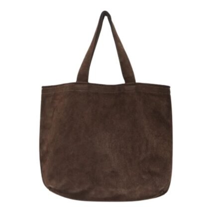 LA GARCONNE GUIDI SUEDE SHOPPER BAG — DARK BROWN