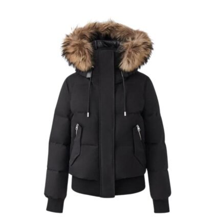 MACKAGE NEFI-F DOWN JACKET WITH REMOVABLE FUR TRIMMED HOOD