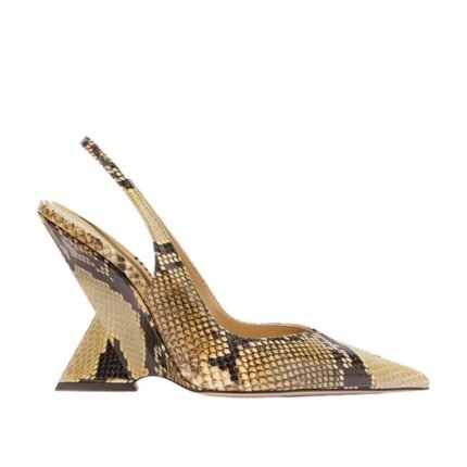 THE ATTICO ''CHEOPE'' SAND AND BLACK SLINGBACK