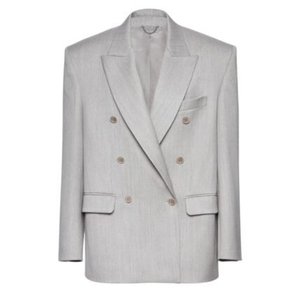 MAGDA BUTRYM OVERSIZED DOUBLE BREASTED BLAZER IN GREY