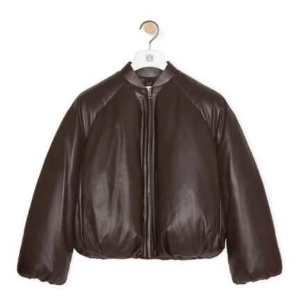LOEWE PADDED BOMBER JACKET IN NAPPA LAMBSKIN