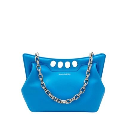 ALEXANDER MCQUEEN WOMENS THE PEAK BAG SMALL IN LAPIS BLUE