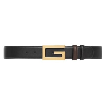 GUCCI GG MARMONT WIDE BELT IN BLACK