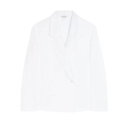 DRIES VAN NOTEN COTTON BLAZER SHIRT WHITE