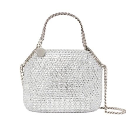 STELLA MCCARTNEY FALABELLA SEQUIN TINY TOTE BAG