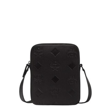 MCM KLASSIK CROSSBODY IN MAXI MONOGRAM LEATHER BLACK