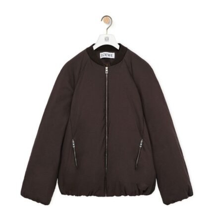 LOEWE PADDED BOMBER JACKET IN TECHNICAL COTTON