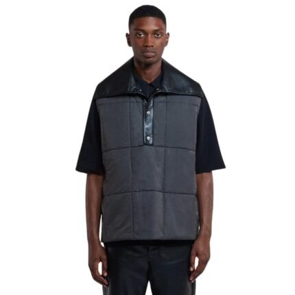 NANUSHKA MAEL REGENERATED LEATHER JACKET BLACK