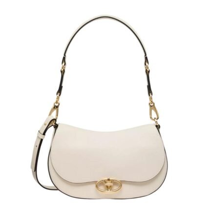 SMALL VALENTINO GARAVANI OHVAL SHOULDER BAG IN NAPPA CALFSKIN