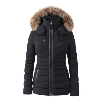 MACKAGE PATSY MANTEAU AGILE 360 EN DUVET AVEC COL EN FOURRURE NATURELLE