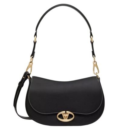 SMALL VALENTINO GARAVANI OHVAL SHOULDER BAG IN NAPPA CALFSKIN