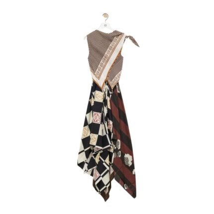 LOEWE SCARF DRESS IN SILK