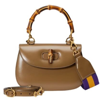 GUCCI GUCCI BAMBOO 1947 SMALL TOP HANDLE BAG
