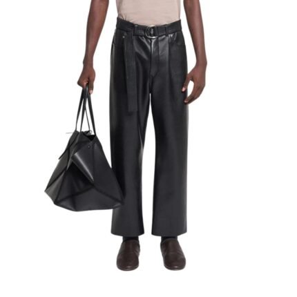 NANUSHKA FERRE REGENERATED LEATHER PANTS
