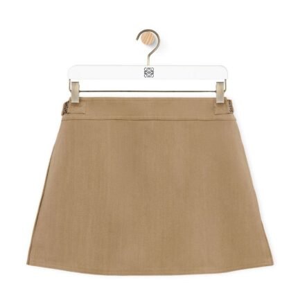 LOEWE SHORTS IN VISCOSE AND LINEN