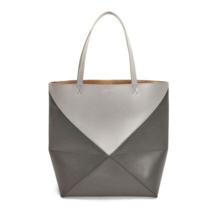 LOEWE PUZZLE FOLD TOTE XL BAG IN SHINY CALFSKIN