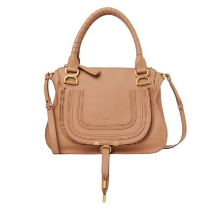 MARCIE SMALL DOUBLE CARRY BAG LIGHT TAN