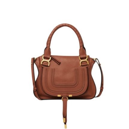 CHLOE MARCIE SMALL DOUBLE CARRY BAG TAN