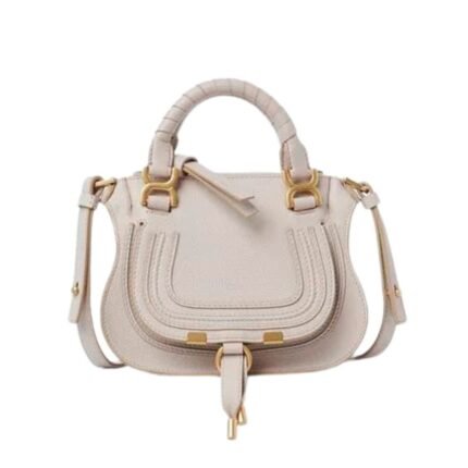 CHLOE MARCIE MINI DOUBLE CARRY BAG WILD GREY