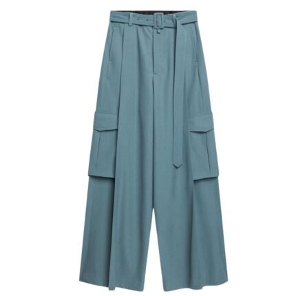 DRIES VAN NOTEN WIDE BELTED PANTS