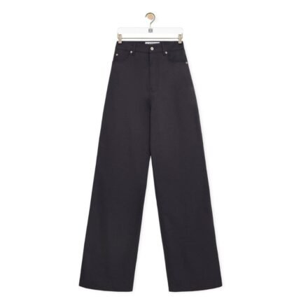 LOEWE HIGH WAISTED TROUSERS IN COTTON