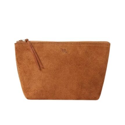 RALPH LAUREN ROUGHOUT SUEDE POUCH