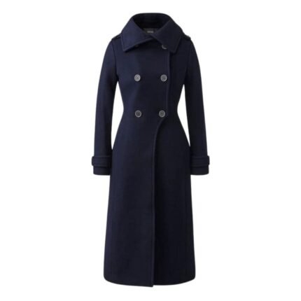 MACKAGE ELODIE DOUBLE FACE WOOL TAILORED COAT