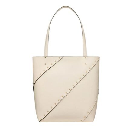 VALENTINO GARAVANI ROCKSTUD WISPY SHOPPING BAG IN CALFSKIN