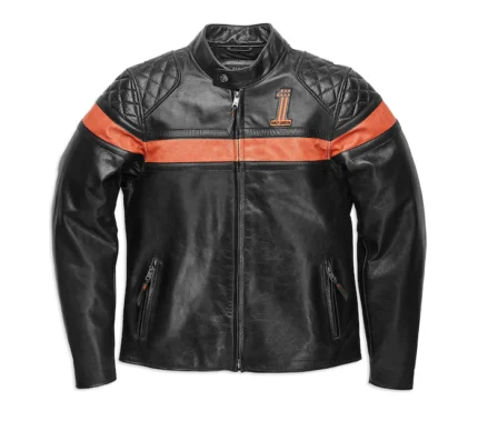 Harley Davidson Men's Victory Sweep Leather Jacket