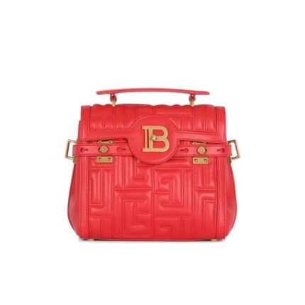 BALMAIN QUILTED LEATHER B-BUZZ 23 BAG