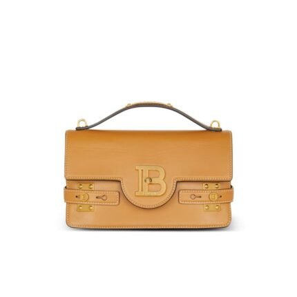 BALMAIN SMOOTH LEATHER B-BUZZ SHOULDER 24 BAG