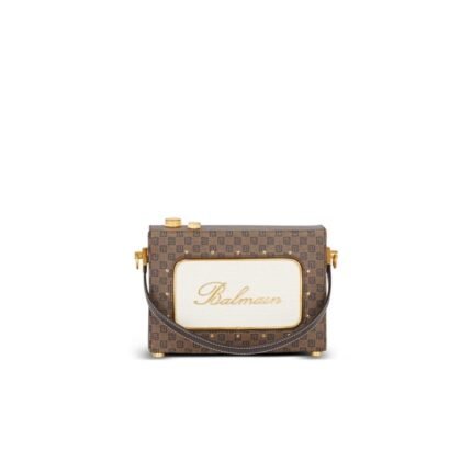 BALMAIN RADIO MONOGRAM SIGNATURE BAG