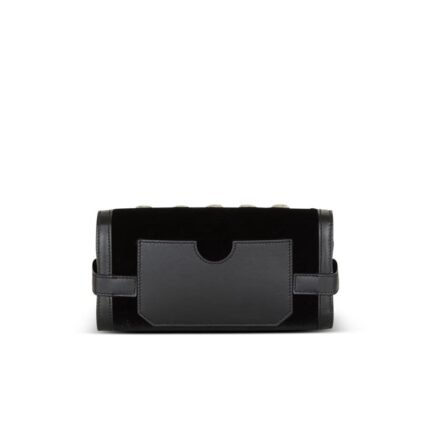 BALMAIN B-BUZZ POUCH 23 IN PATENT LEATHER