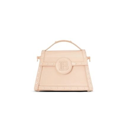 BALMAIN B-BUZZ DYNASTY PATENT LEATHER BAG